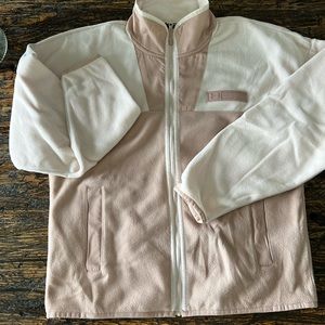 Under armor full zip light pink performance fleece